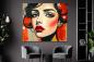 Preview: buntes gesicht gemalt originalwerk -peggy liebenow_4